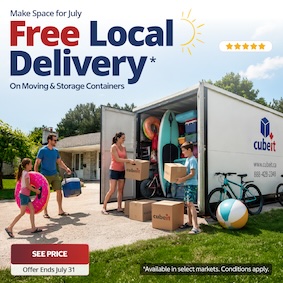 Cubeit Portable Storage Promotion